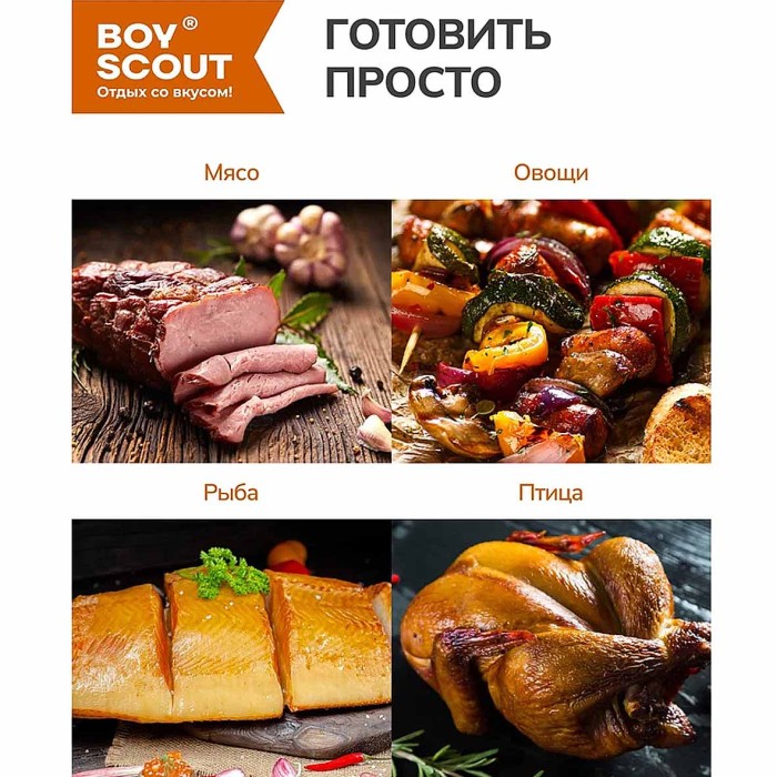 Коптильня Boyscout со щепой ольха одноразовая 20*15см арт61278