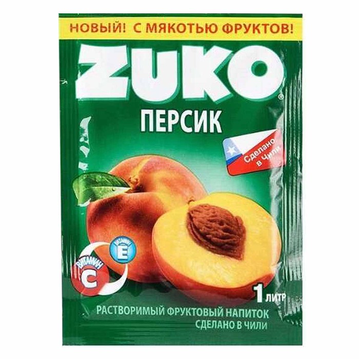 Напиток растворимый Zuko Персик 25гр м/у