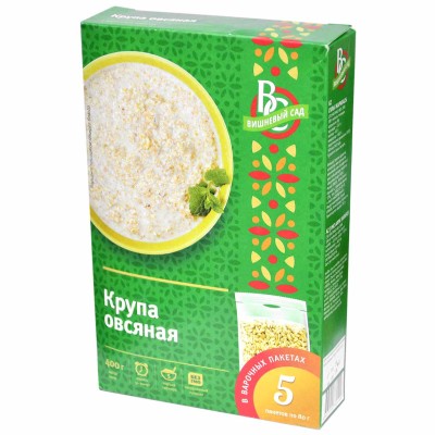 Крупа овсяная Вишневый сад 5*80гр к/у