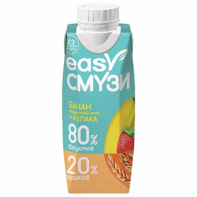 Смузи Сады Придонья банан,яблоко,виноград,клубника со злаками 250мл т/п