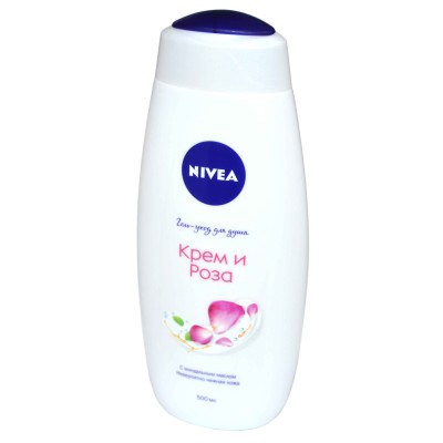 Гель для душа Nivea Крем и роза 500мл пэт