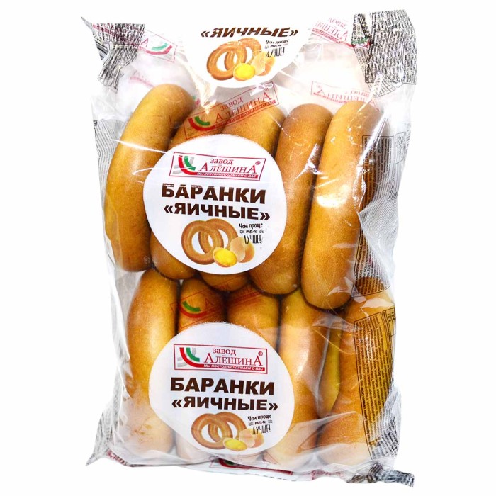 Баранка Алешина Яичные 390гр м/у