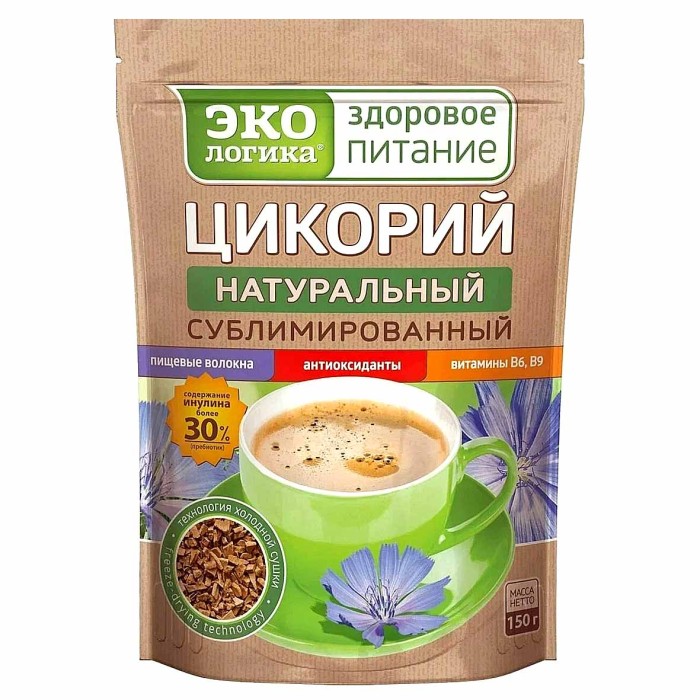 Цикорий ЭКОлогика классический растворимый сублим 150гр м/у