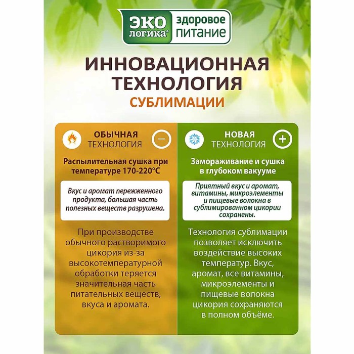 Цикорий ЭКОлогика классический растворимый сублим 150гр м/у