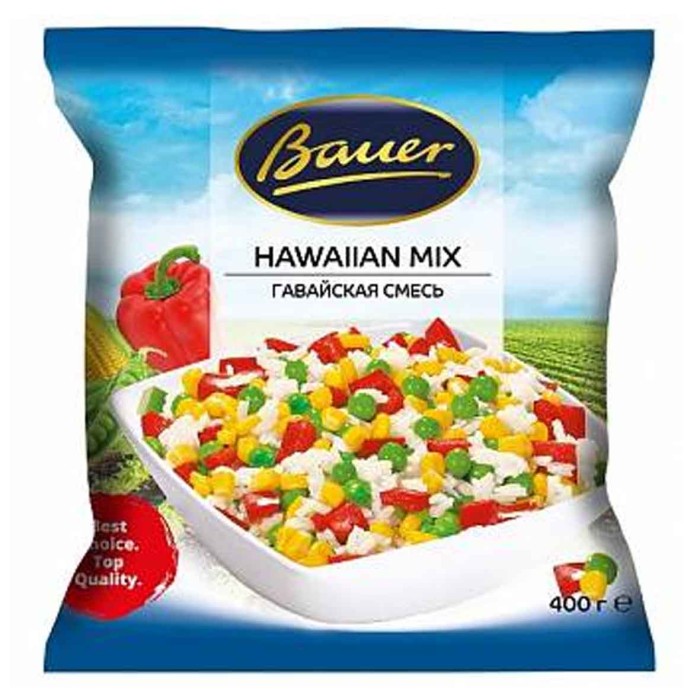 Смесь овощная Bauer Гавайская 400гр м/у