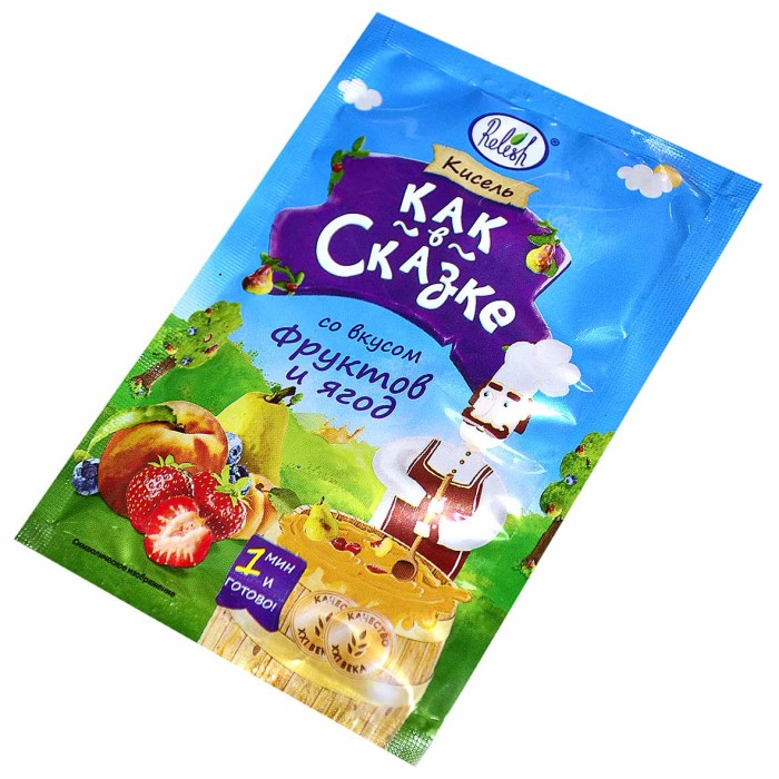 Кисель Relish  фрукты и ягоды 25гр м/у