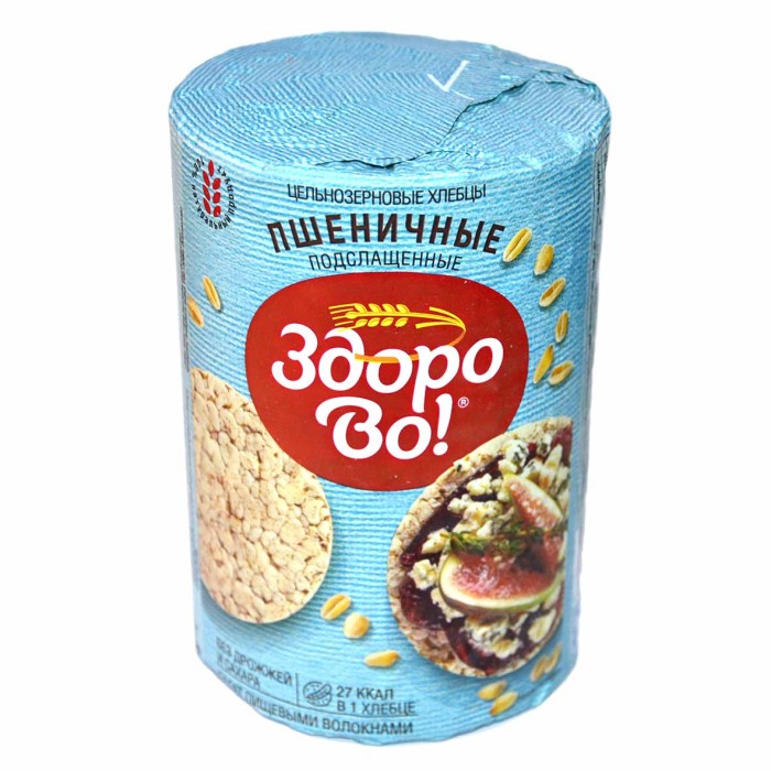 Хлебцы ЗдороВо! пшеничные подслащенные 100гр м/у