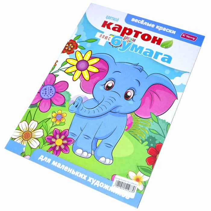 Картон цветной-цветная бумага Yalong Веселые краски арт17-191