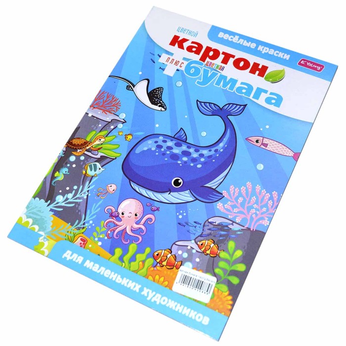 Картон цветной-цветная бумага Yalong Веселые краски арт17-191
