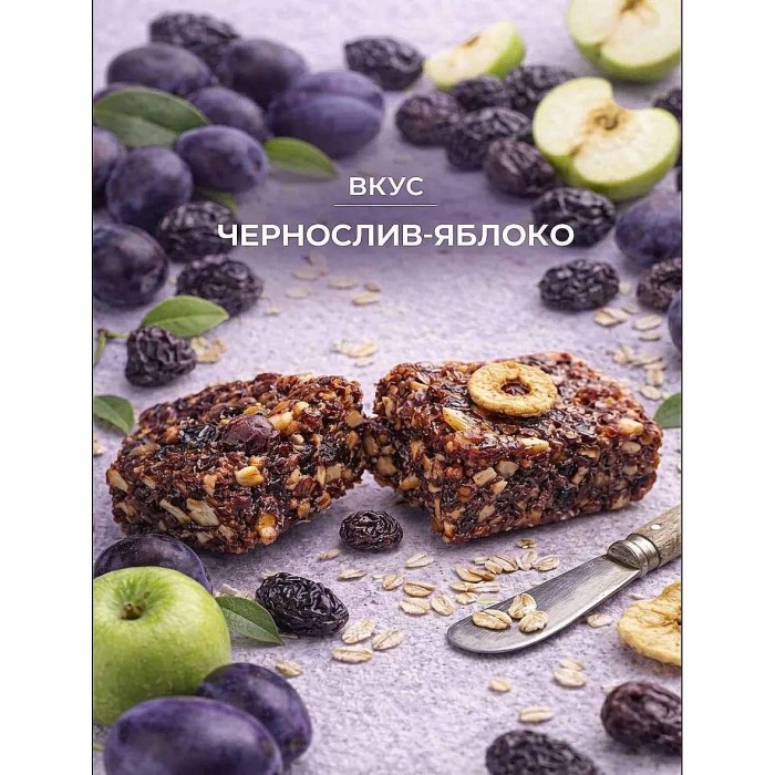 Батончик фруктовый Pikki чернослив-яблоко 25г