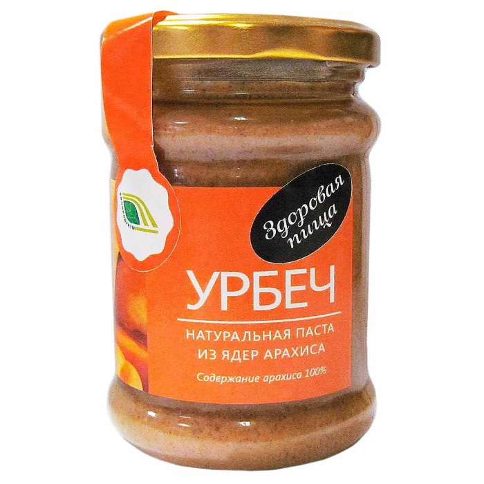Паста арахисовая Урбеч натуральная из ядер арахиса 280гр ст/б