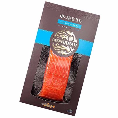 Форель Меридиан филе-кусок с/с 300гр в/у