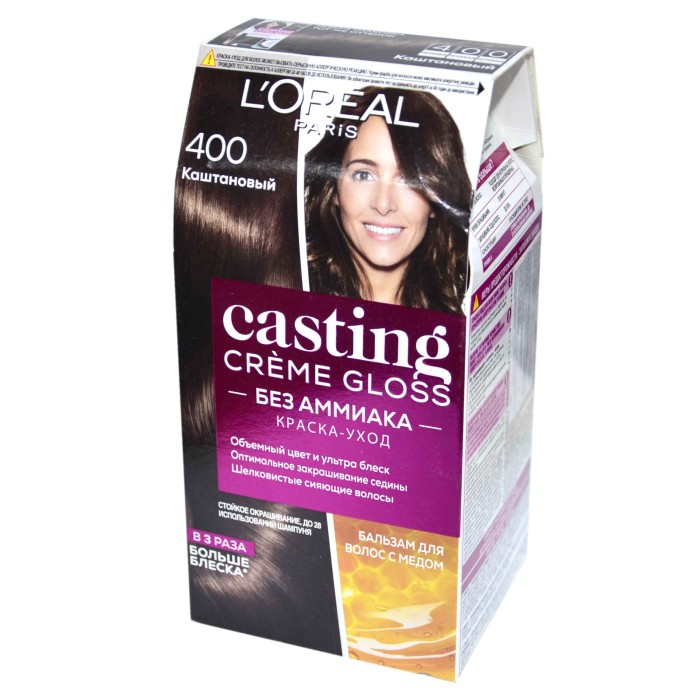 Краска для волос Loreal Casting creme gloss 400 Каштан к/у