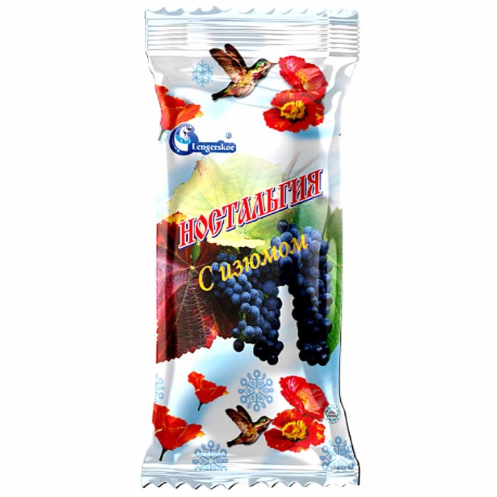 Мороженое Lengerskoe Ностальгия с изюмом 80гр м/у
