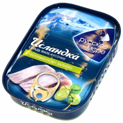 Сельдь Русское море филе-кусочки в заливке 115гр пэт