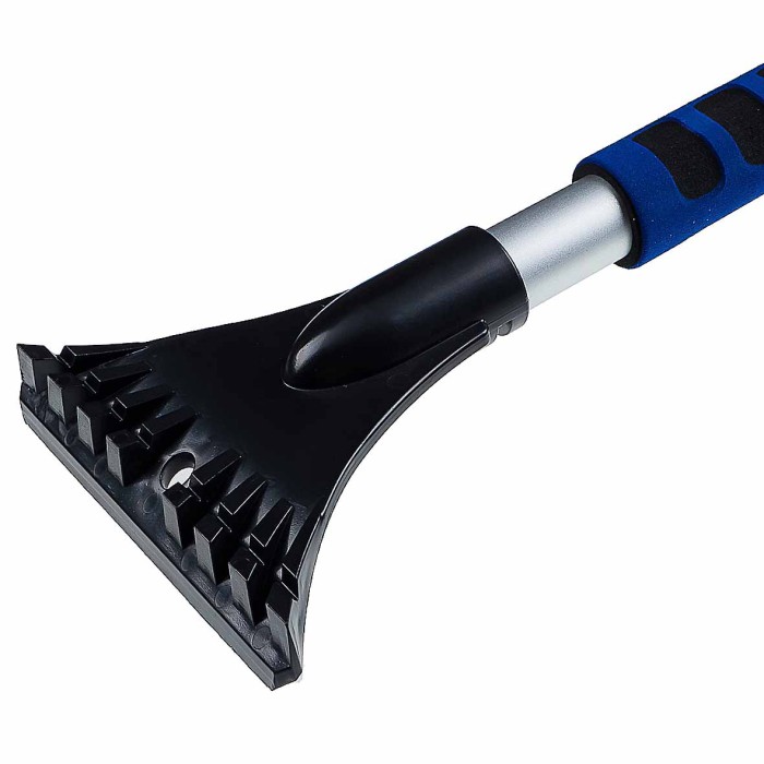 Щетка для уборки снега Oktan со скребком 88см черная