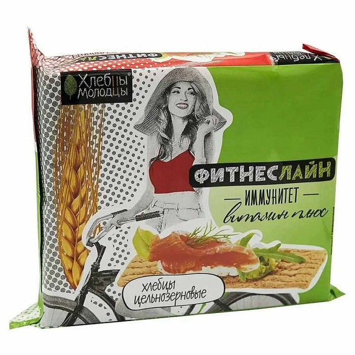 Хлебцы Хлебцы-Молодцы Фитнеслайн Витамин плюс 100гр м/у