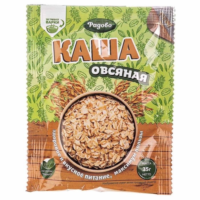 Каша овсяная Радово традиционная 35гр м/у