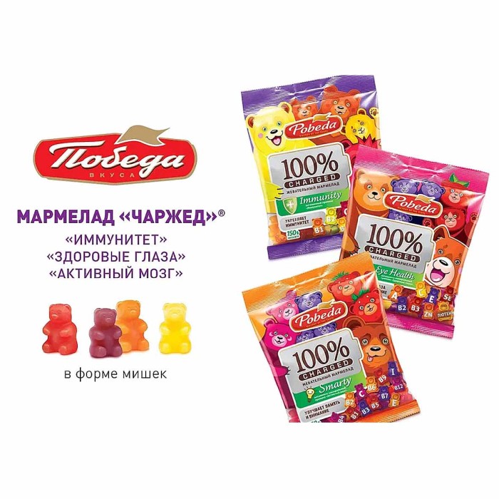 Мармелад Победа Smartty 150гр м/у