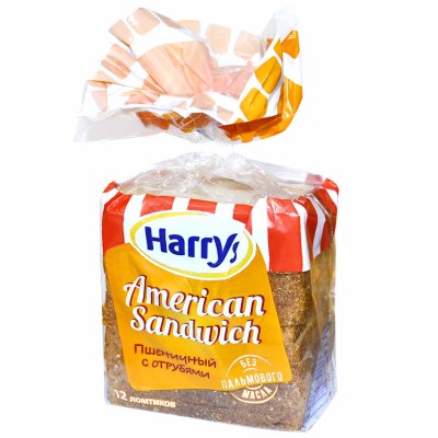Хлеб Barilla Harry&#039;s Пшеничный с отрубями 470гр м/у