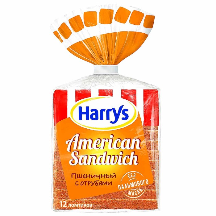 Хлеб Barilla Harry's Пшеничный с отрубями 470гр м/у