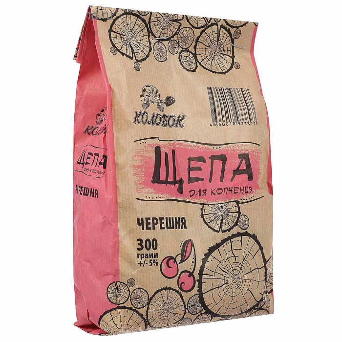 Щепа для копчения Колобок Черешня 300гр м/у