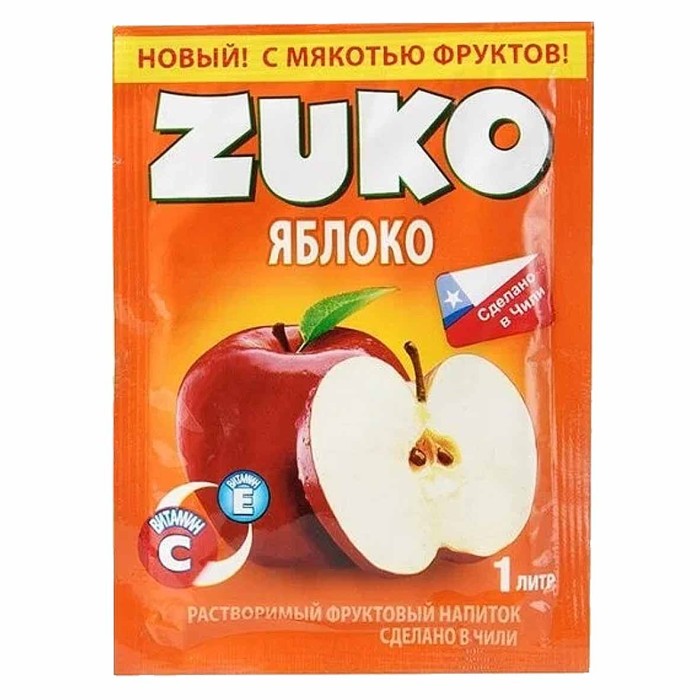 Напиток растворимый Zuko Яблоко 25гр м/у