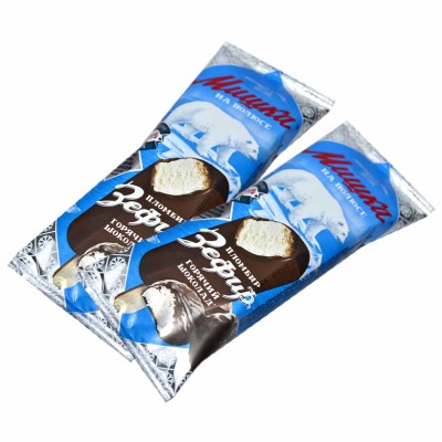 Мороженое Мишка на полюсе эскимо пломбир зефир в шоколаде 75гр м/у