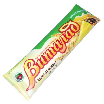 Батончик Виталад злаки,ананас,папайя 40гр м/у