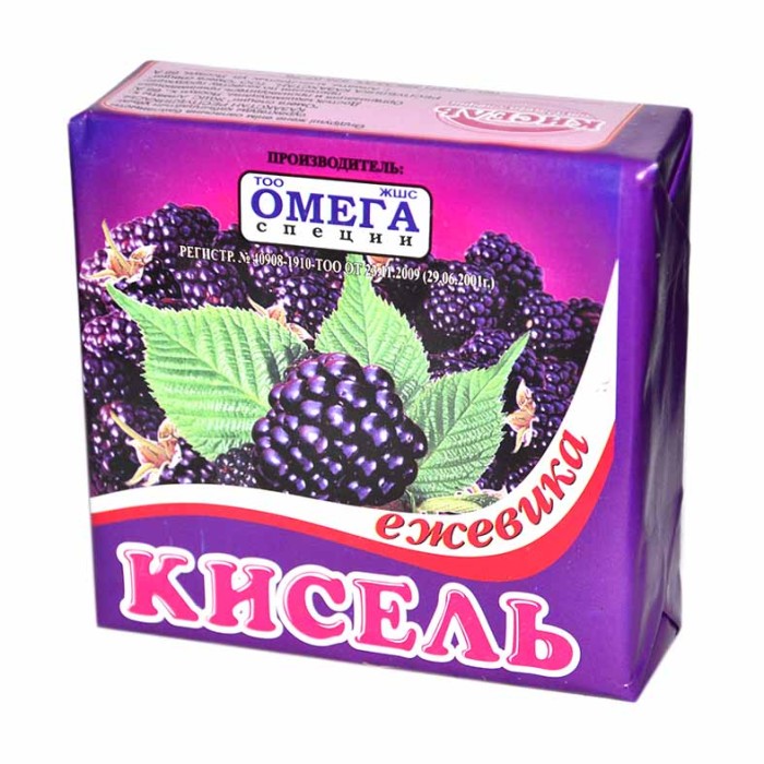 Кисель Омега ежевика 170гр м/у