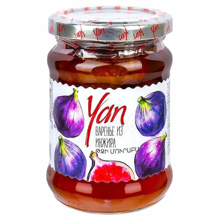Варенье Yan из инжира 300гр ст/б