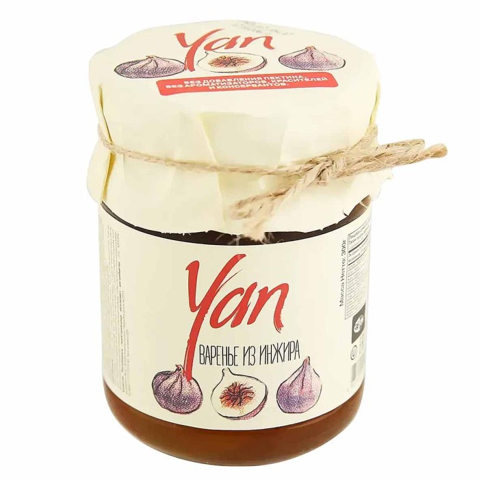 Варенье Yan из инжира 300гр ст/б