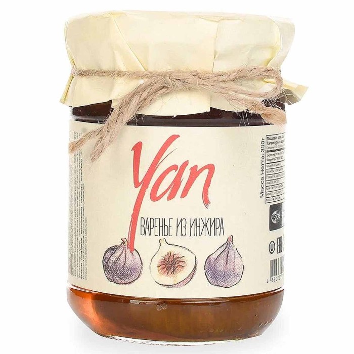 Варенье Yan из инжира 300гр ст/б