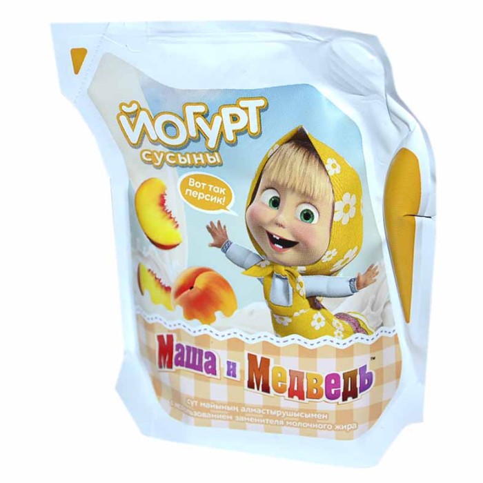 Йогурт питьевой Маша и Медведь персик 1,5% 500гр кувшин
