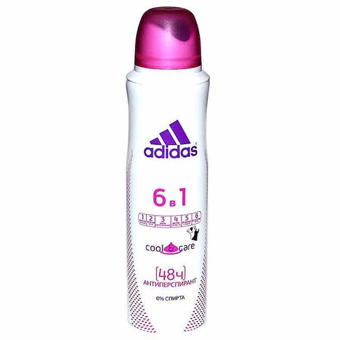 Дезодорант Adidas Cool&Care 6в1 150мл ж/б