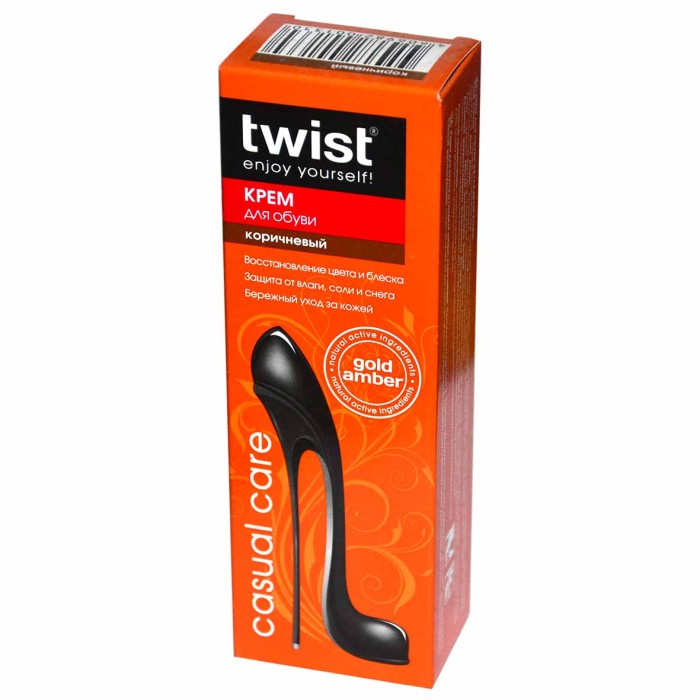 Крем для обуви Twist Casual коричневый 50мл