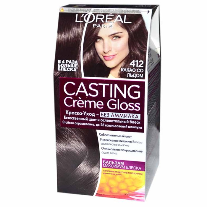 Краска для волос Loreal Casting creme gloss 412 Какао со льдом к/у