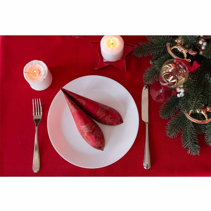 Салфетки бумажные Pero Prestige Красный бархат 3сл 33х33см 20л