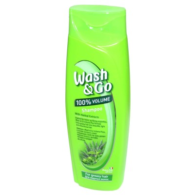 Шампунь для волос Wash&amp;Go с экстрактом трав для жирных волос 200мл пэт