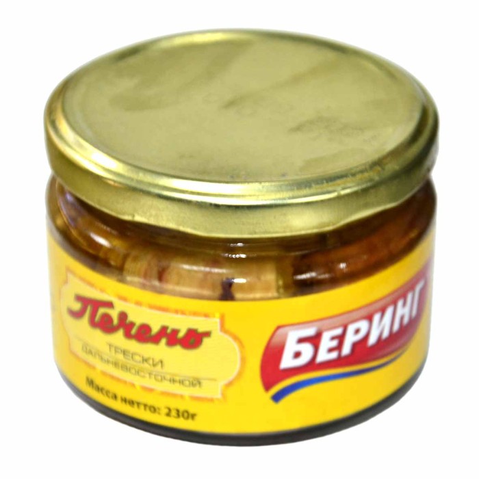 Печень трески Беринг 230гр ст/б