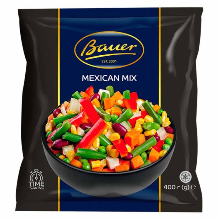 Смесь овощная Bauer Мехико 400гр м/у