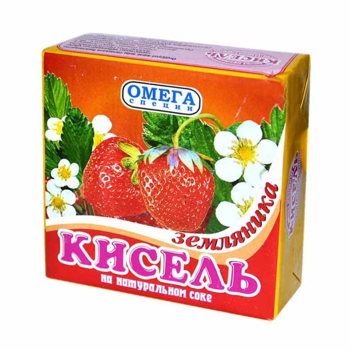 Кисель Омега земляника 170гр м/у