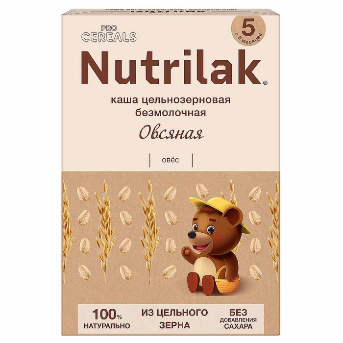 Каша Procereals овсяная безмолочная цельнозерновая с 5мес 200гр к/у
