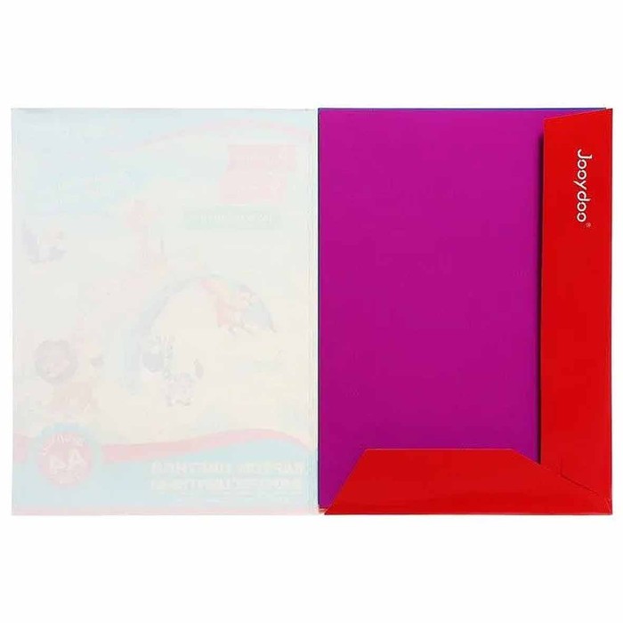 Картон цветной Jooydoo флуоресцентный двухсторонний 9л 9цв арт2119