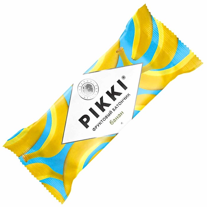 Батончик фруктовый Pikki банан-яблоко 25г