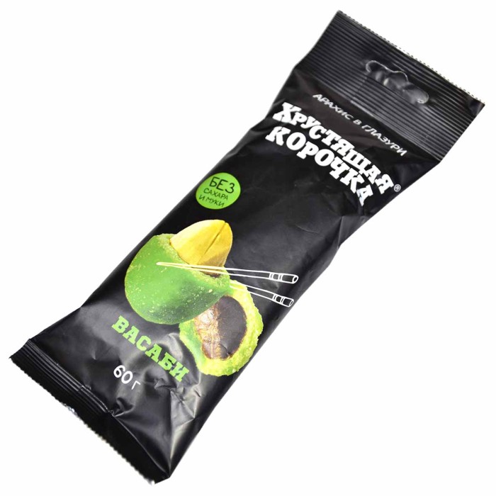 Арахис Averton вкус васаби в глазури хрус корочка 60гр м/у