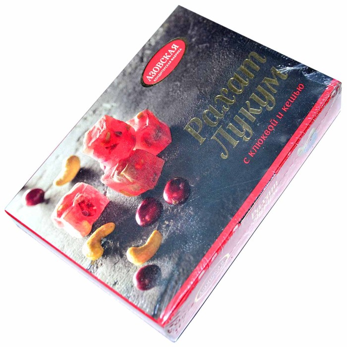 Рахат-лукум АКФ с клюквой и кешью 160гр м/у