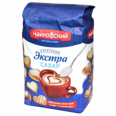 Сахар Чайкофский Экстра 900гр м/у