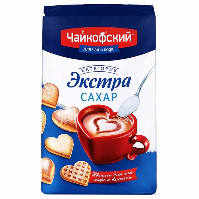 Сахар Чайкофский Экстра 900гр м/у