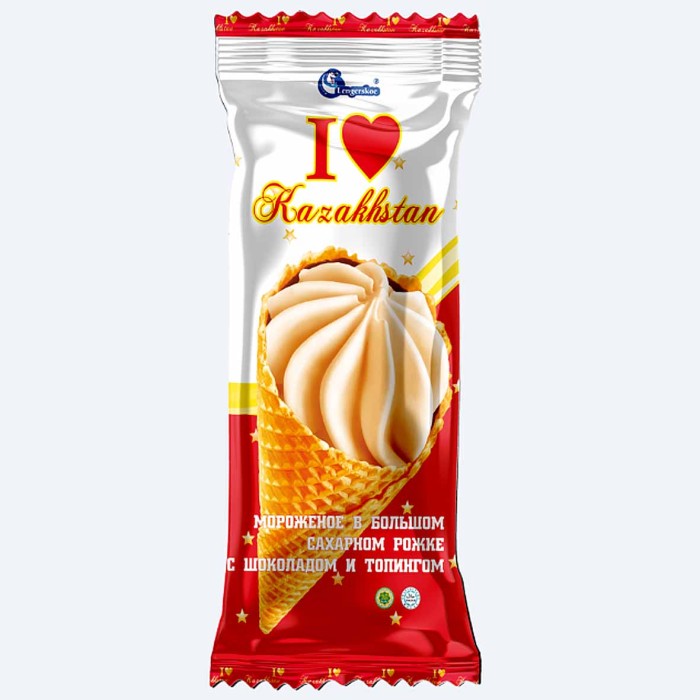 Рожок Lengerskoe I Love Kazakhstan 80гр м/у
